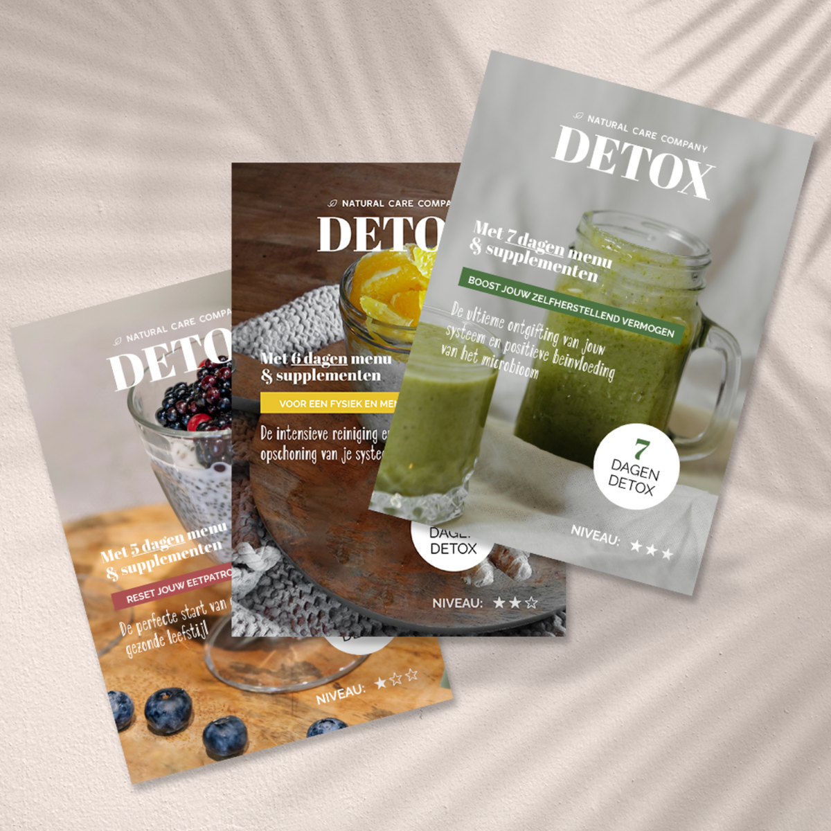 Detox kuren - Niveau 1, 2 en 3